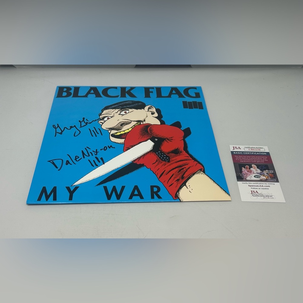 Greg Ginn signed Black Flag‎ My War Album